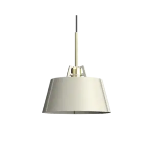 Tonone - BELLA PENDANT - ash grey / brass