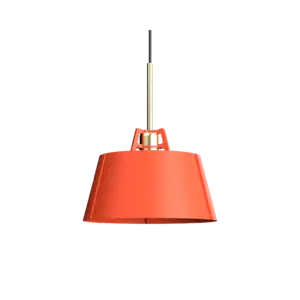 Tonone - BELLA PENDANT - striking orange / brass
