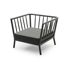 Image of Skagerak stol - Tradition lounge stol - mørk grå/sort