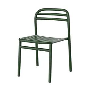 Cane-Line - Bliss stol u/armlæn, stabelbar - Dark green, aluminium