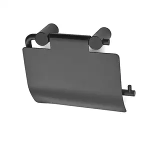Habo - Toiletrulleholder med låg 1368 - Sort