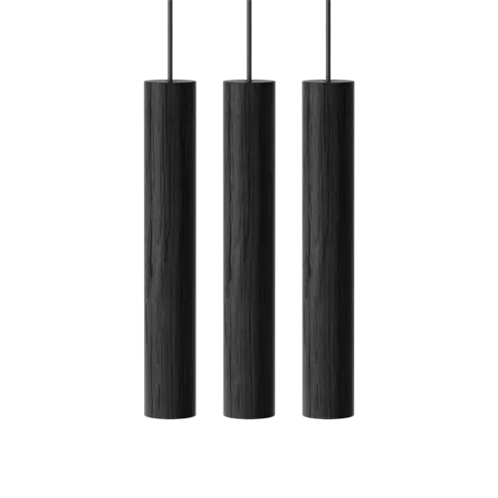 Umage - Pendel Lamper Chimes Cluster - 3 stk. - Black oak/Sort eg