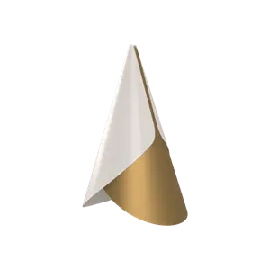 Umage - Cornet lampe - Hvid/messing (Ø13,4 cm)