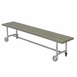 Image of PLUS - Urban Picnic - Plankebænk 207cm - grundmalet gråbrun