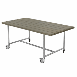 Image of PLUS - Urban Picnic - plankebord 177cm - grundmalet gråbrun