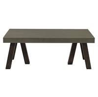 Fuhrhome - Edison Sofabord med beton overflade- Grå / Brun
