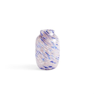 HAY - Splash Vase - Round - L - lys pink og blå