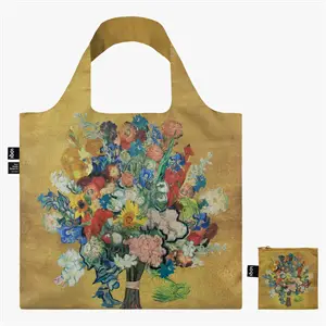 LOQI - Indkøbsnet - Vincent van Gogh  Flower Pattern Gold Bag