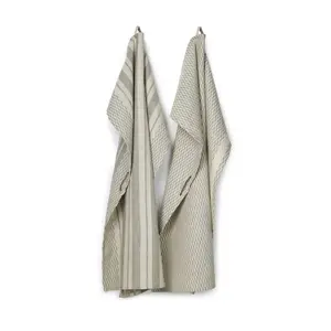 Compliments - Viskestykke - Mount Tea Towels 50x70 cm - 2 pack - Grå