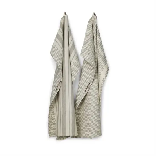 Compliments - Viskestykke - Mount Tea Towels 50x70 cm - 2 pack - Grå