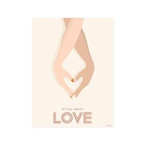 Image of VISSEVASSE - It´s all about love - 30x40 cm