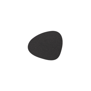 LindDNA - Dækkeserviet -  Glass mat curve - Core Flecked Antracite