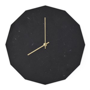 Tidsløs - Marble Nero Vægur, Guld Ø28