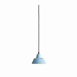 Image of Værkstedslampe i Ø 18 cm - petroleum blue