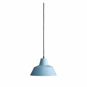 Image of Værkstedslampe i Ø 28 cm - petroleum blue