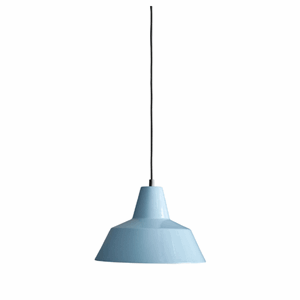 Image of Værkstedslampe i Ø 35 cm - petroleum blue