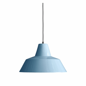 Image of Værkstedslampe i Ø 50 cm - petroleum blue