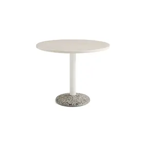 HAY havebord - Keramik bord - Ceramic table - Varm hvid - Ø90 cm