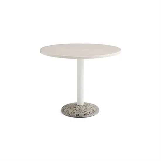 HAY havebord - Keramik bord - Ceramic table - Varm hvid - Ø90 cm
